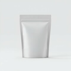 Blank White Stand-Up Pouch Packaging Mockup