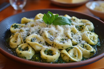 tortellini ze szpinakiem i parmezanem