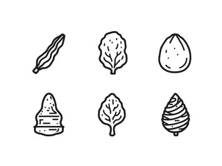 Luffa line art healthy food outline minimal clean ink drawing 