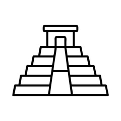 Explore ancient mayan pyramid vector illustration for history and travel designs