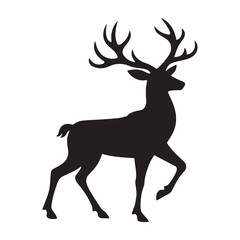 deer silhouette vector illustration