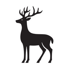 silhouette of a deer