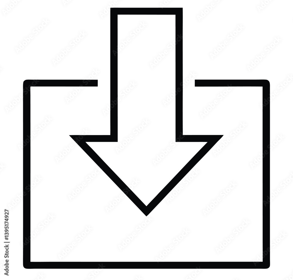 Poster flat-style download and upload arrow buttons created for responsive web design. great for use in mob