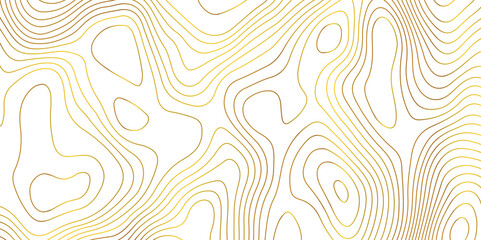 Abstract topographic map contour, white background and colorful wave lines pattern texture. geographic contour map grid backdrop paper texture. terrain path isolated on a background.