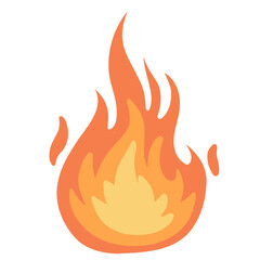 Watercolor Fire Flame, burning, hot illustration