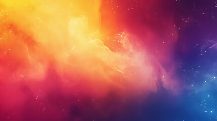 Obraz premium A vibrant, colorful abstract display of celestial nebulae.