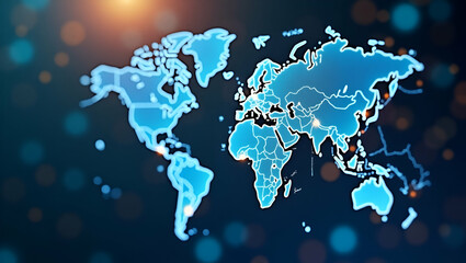 Obraz premium Modernize photo stock libraries using shifting trade alliances imagery that illustrate strategic global collaboration and transformative international economic integration in Photo Stock Concept an