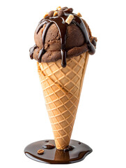 ice cream with chocolate