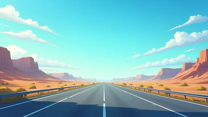 Expansive Highways Under Clear Skies: Scenic Road Trip Adventures for Wanderlust Enthusiasts - Perfect for Travel Itineraries and Exploration