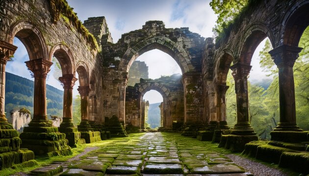 Arches and stones invite exploration and wonder.  