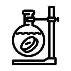 pharmacology pharmacist line icon vector illustration