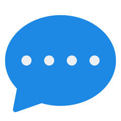 Fototapeta premium Chat Flat Icon