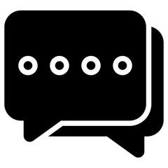Chat Glyph Icon