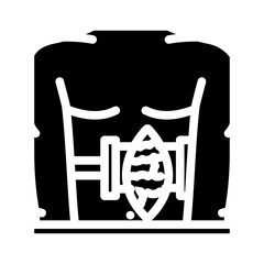 abdominal surgery gastroenterologist glyph icon vector illustration