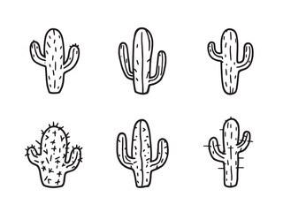 Fototapeta premium Nopal line art simple cactus design clean organic vegetable sketch 