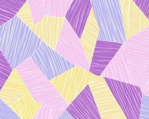 Abstract pastel geometric pattern with striped details