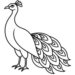 Minimalist kingfisher bird line art vector, elegant single-line drawing of a kingfisher bird, modern outline illustration, perfect for logos, tattoos, wildlife designs, nature-themed decor, branding, 