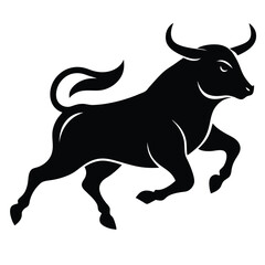 black bull vector