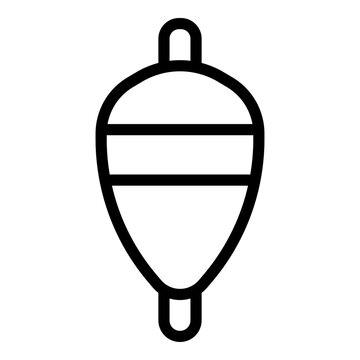 recommend clip art: Fishing float icon. Vector line icon