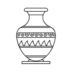 ancient pottery icon, ancient pottery vector illustration-simple illustration of ancient pottery, perfect for ancient pottery logos and icons