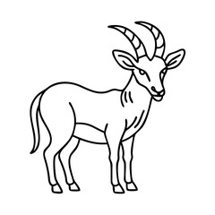 Fototapeta premium antelope icon, antelope vector illustration-simple illustration of antelope, perfect for antelope logos and icons