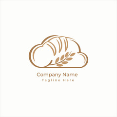 Bakery Brand Identity logo design vector