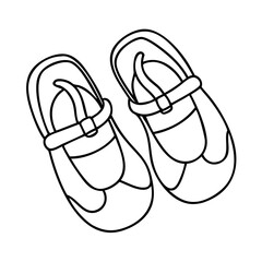 baby shoes icon, baby shoes vector illustration-simple illustration of baby shoes, perfect for baby shoes logos and icons