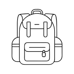 backpack icon, backpack vector illustration-simple illustration of backpack, perfect for backpack logos and icons