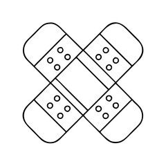 bandage icon, bandage vector illustration-simple illustration of bandage, perfect for bandage logos and icons