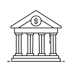 bank icon icon, bank icon vector illustration-simple illustration of bank icon, perfect for bank icon logos and icons