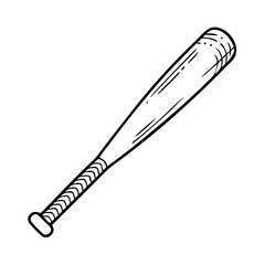 Fototapeta premium baseball bat icon, baseball bat vector illustration-simple illustration of baseball bat, perfect for baseball bat logos and icons