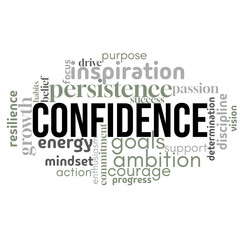 An inspiring word cloud centered on 