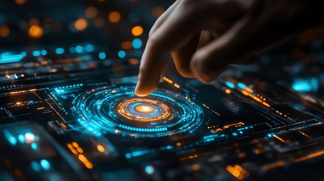 Holographic interface in abstract form