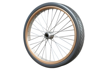Fototapeta premium bike wheel on white background