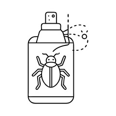 bug spray icon, bug spray vector illustration-simple illustration of bug spray, perfect for bug spray logos and icons