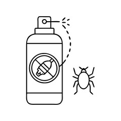bug spray icon, bug spray vector illustration-simple illustration of bug spray, perfect for bug spray logos and icons