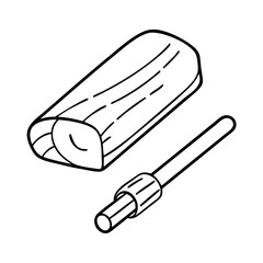 butter stick icon, butter stick vector illustration-simple illustration of butter stick, perfect for butter stick logos and icons