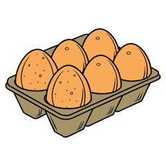 Eggs vector isolated on a white background