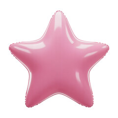 Inflatable Pink Star Toy, Isolated PNG