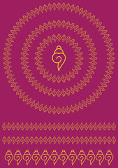 Traditional Rangoli or Kolam designs from the sub continent