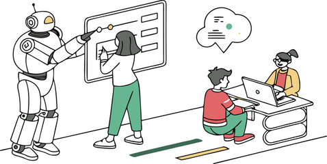 Isolated black ai technology in education icon Vector, black ai technology in education Silhouette,black ai technology in education icon set, black ai technology in education for logo,color black ai 