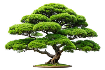 japanese tree on white background