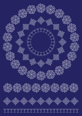 Traditional Rangoli or Kolam designs from the sub continent