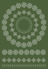 Traditional Rangoli or Kolam designs from the sub continent