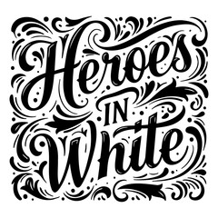 Black and white inspirational lettering