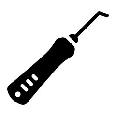 dental probe glyph icon