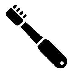electric toothbrush glyph icon