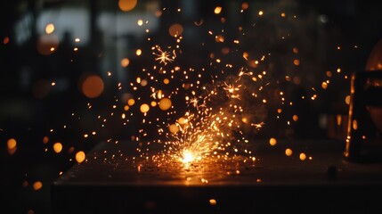 Colorful stage lights illuminate a microphone in anticipation of a lively performance, capturing the essence of a concert.