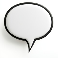 Naklejka premium a speech bubble clipart, realistic water ripple texture, photorealistic, isolated on white background