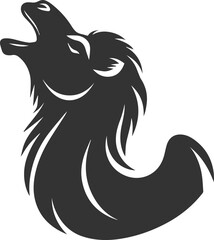 Silhouette of a camel animal vector